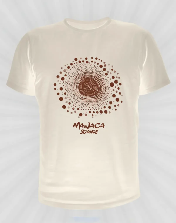 camiseta terracota mawaca 30 anos